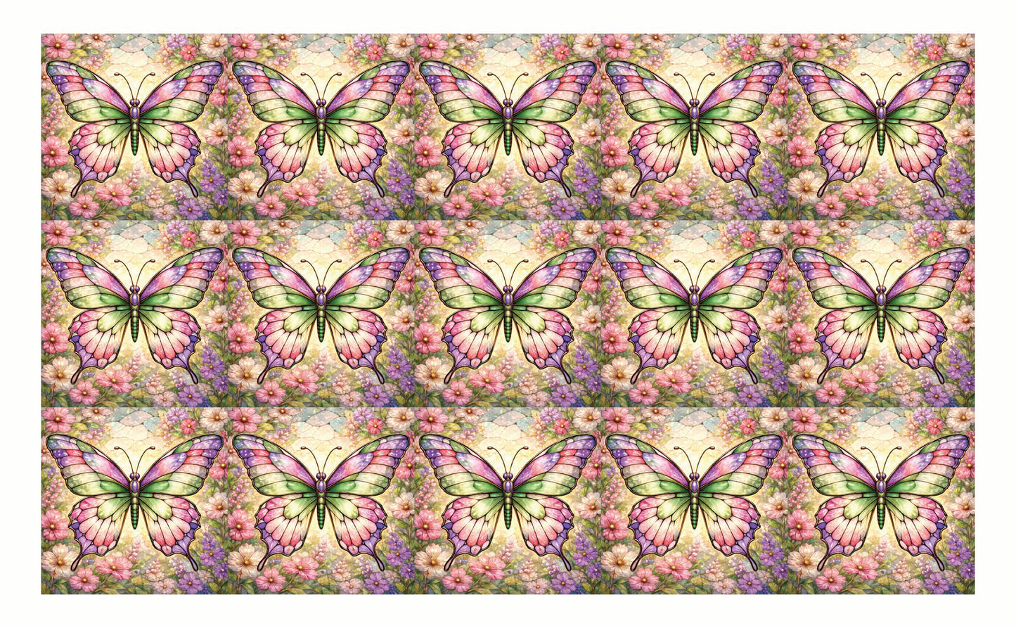 DecoCraft - Studio 1375 - Elevated Scenic Tiles Series - Petalsoft Butterfly
