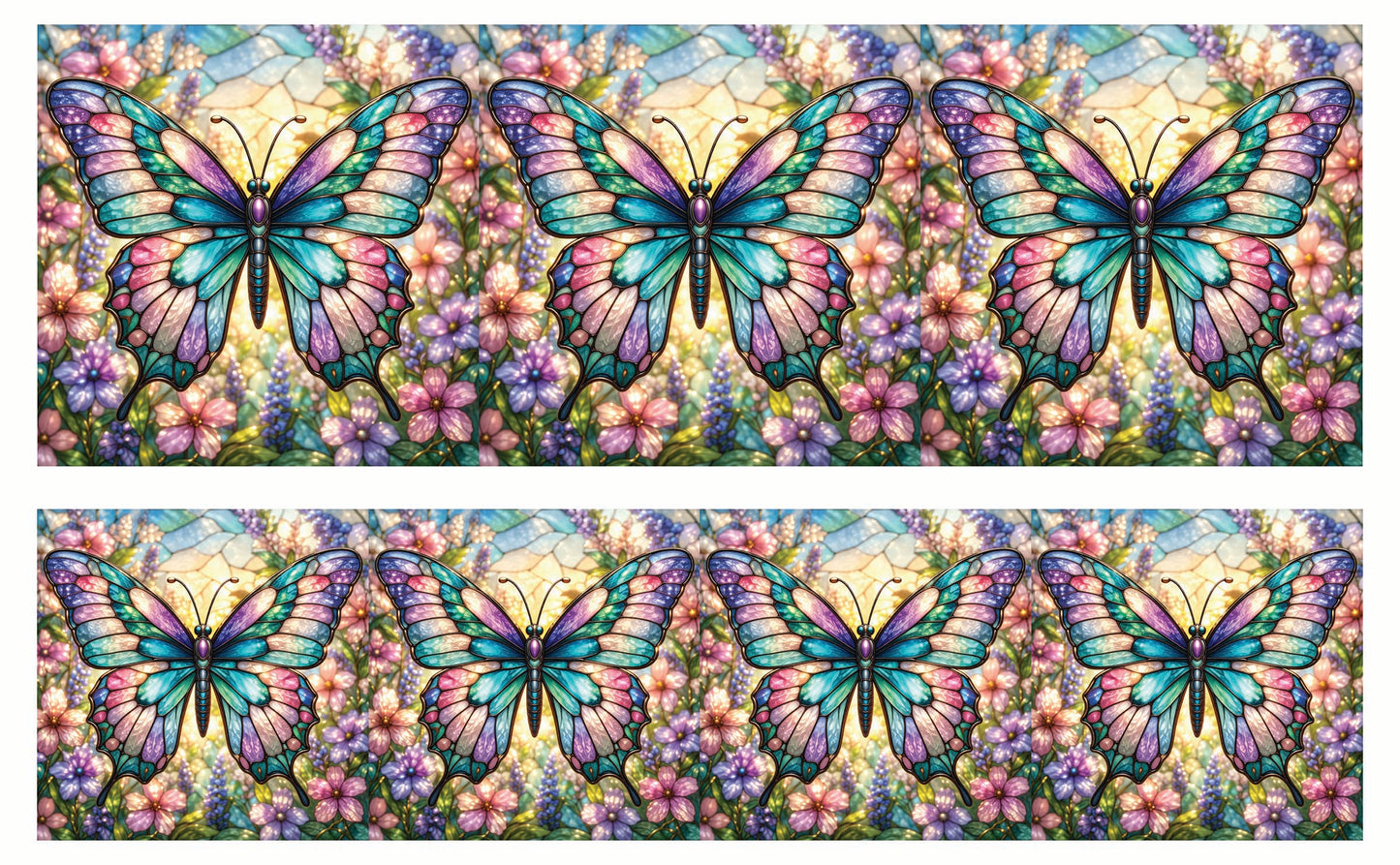 DecoCraft - Studio 1375 - Elevated Scenic Tiles Series - Luminous Butterfly