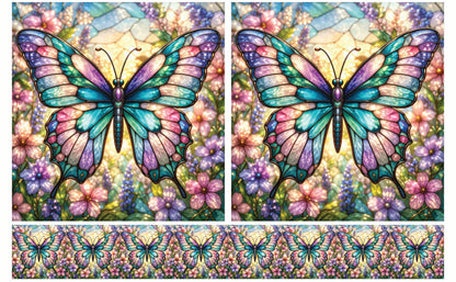 DecoCraft - Studio 1375 - Elevated Scenic Tiles Series - Luminous Butterfly