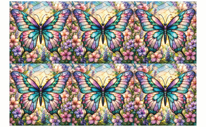 DecoCraft - Studio 1375 - Elevated Scenic Tiles Series - Luminous Butterfly