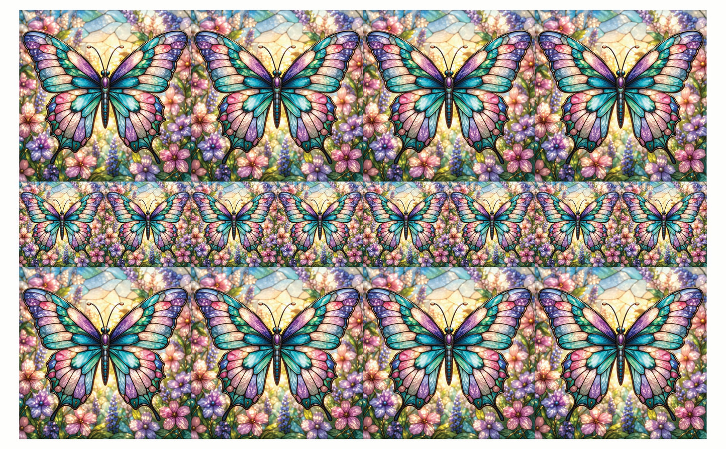 DecoCraft - Studio 1375 - Elevated Scenic Tiles Series - Luminous Butterfly