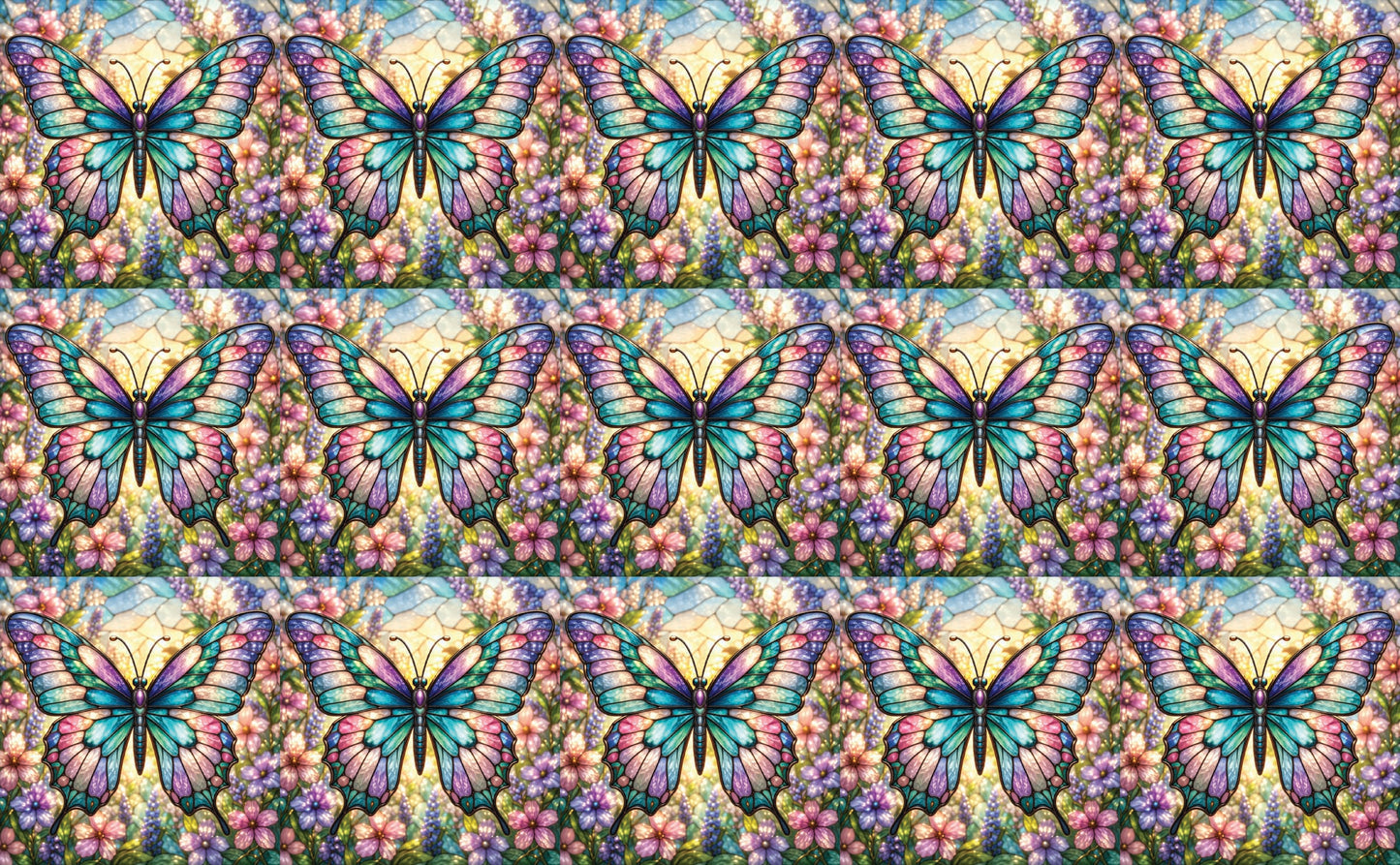 DecoCraft - Studio 1375 - Elevated Scenic Tiles Series - Luminous Butterfly