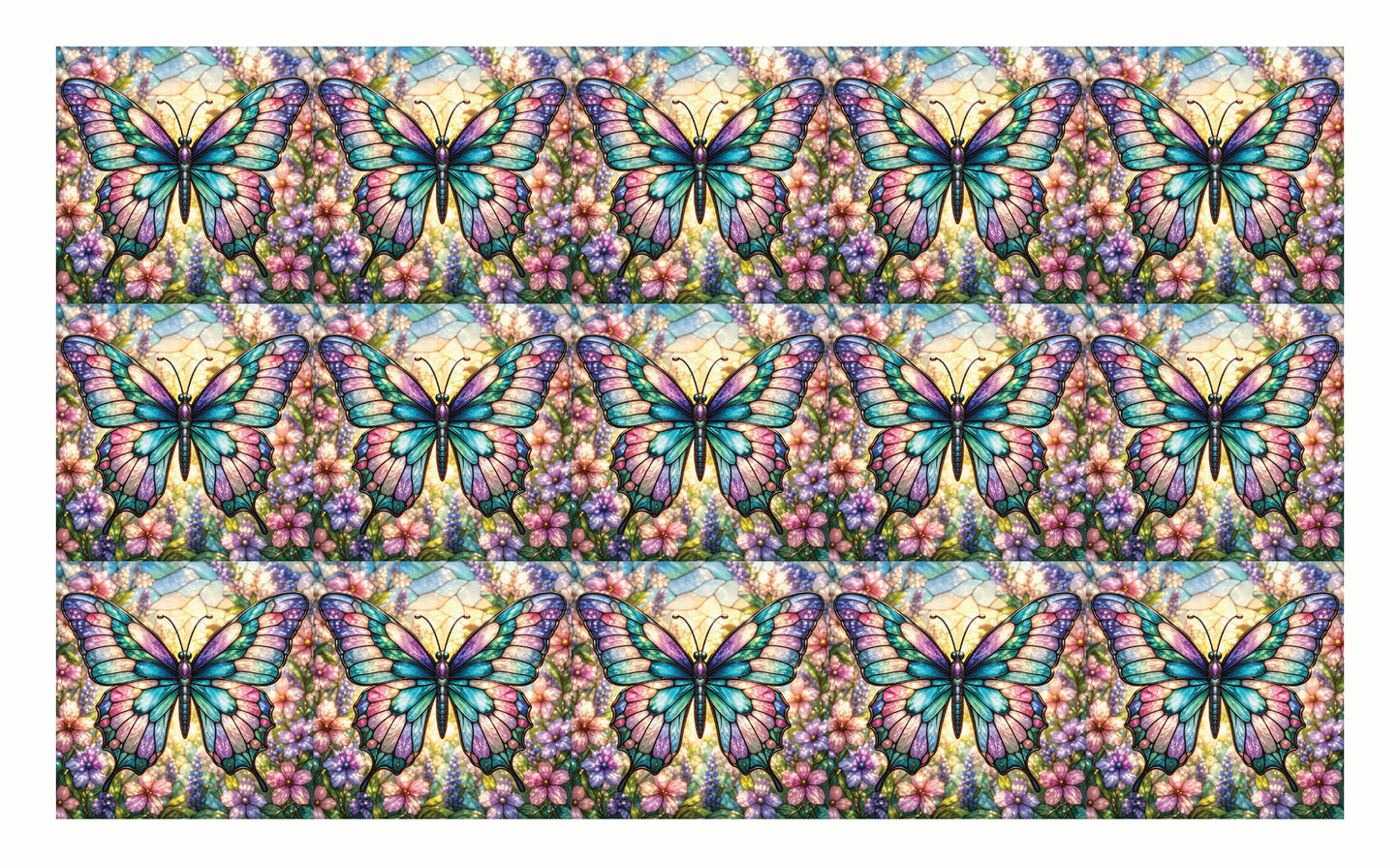 DecoCraft - Studio 1375 - Elevated Scenic Tiles Series - Luminous Butterfly