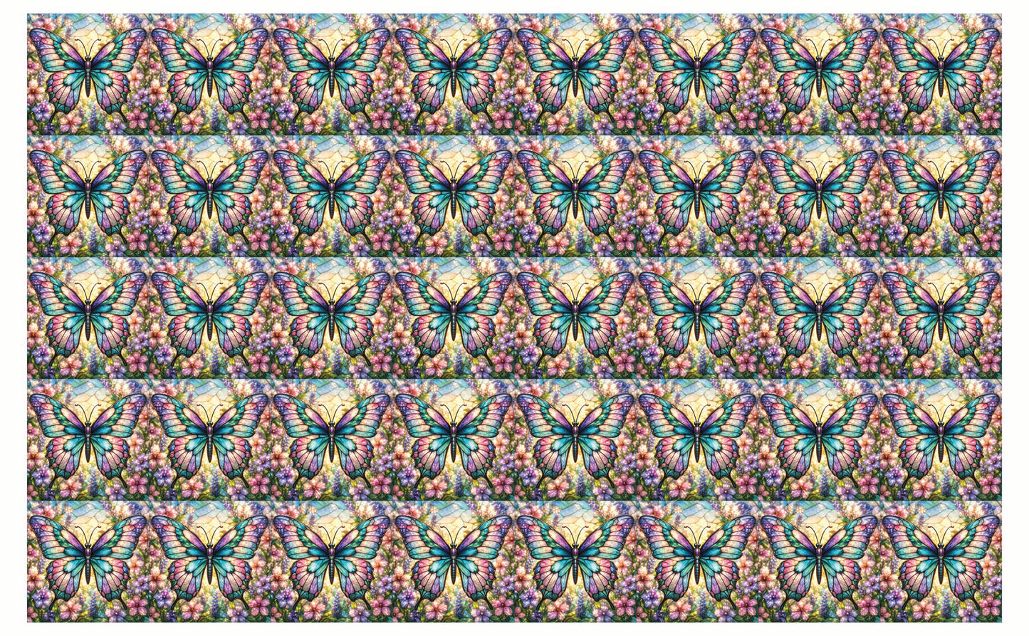 DecoCraft - Studio 1375 - Elevated Scenic Tiles Series - Luminous Butterfly