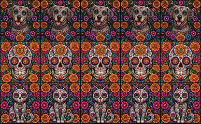 DecoCraft - Studio 1375 - Scenic Tiles Series - Radiant Vida - Sugar Skull Assortment Vol 1