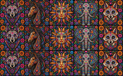 DecoCraft - Studio 1375 - Scenic Tiles Series - Radiant Vida - Sugar Skull Assortment Vol 2