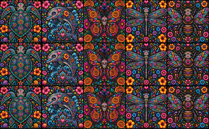 DecoCraft - Studio 1375 - Scenic Tiles Series - Radiant Vida - Sugar Skull Assortment Vol 3