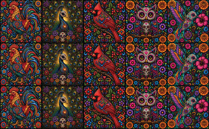 DecoCraft - Studio 1375 - Scenic Tiles Series - Radiant Vida - Sugar Skull Assortment Vol 4