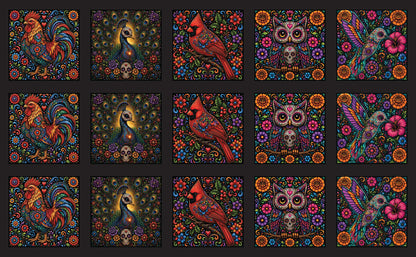 DecoCraft - Studio 1375 - Scenic Tiles Series - Radiant Vida - Sugar Skull Assortment Vol 4