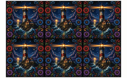DecoCraft - Studio 1375 - Scenic Tiles Series - Radiant Vida Lighthouse