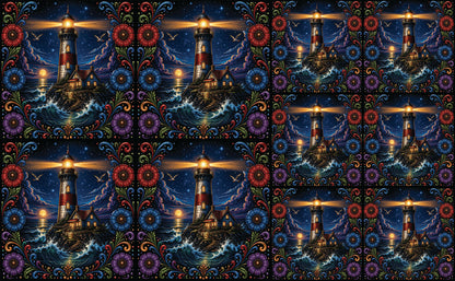 DecoCraft - Studio 1375 - Scenic Tiles Series - Radiant Vida Lighthouse