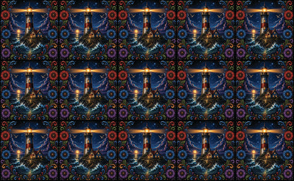 DecoCraft - Studio 1375 - Scenic Tiles Series - Radiant Vida Lighthouse