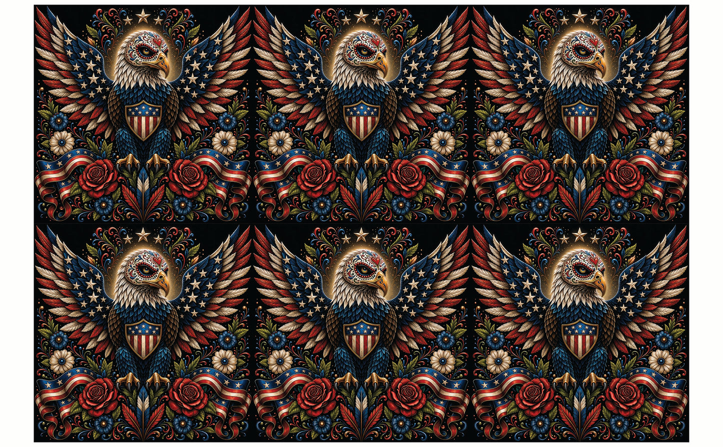 DecoCraft - Studio 1375 - Scenic Tiles Series - Radiant Vida Eagle