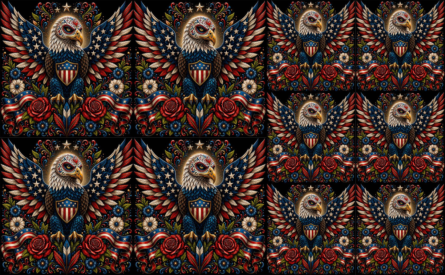 DecoCraft - Studio 1375 - Scenic Tiles Series - Radiant Vida Eagle