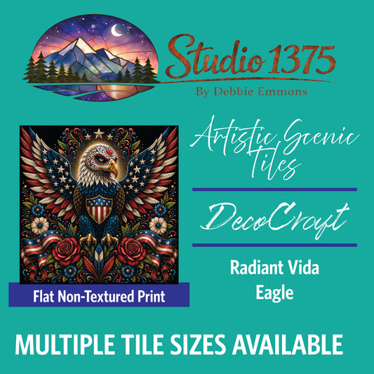 DecoCraft - Studio 1375 - Scenic Tiles Series - Radiant Vida Eagle