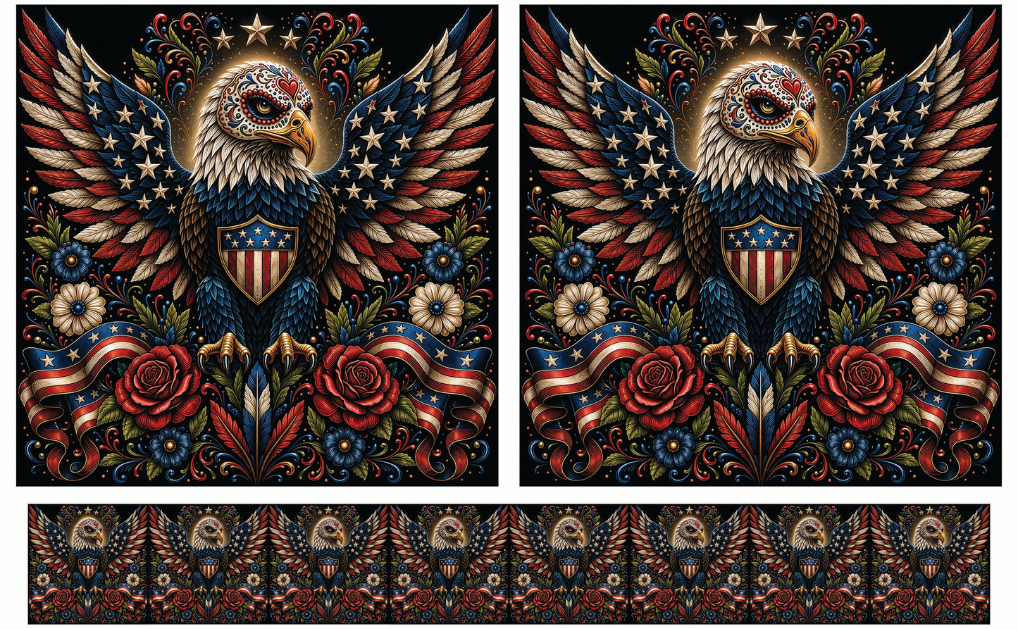 DecoCraft - Studio 1375 - Scenic Tiles Series - Radiant Vida Eagle