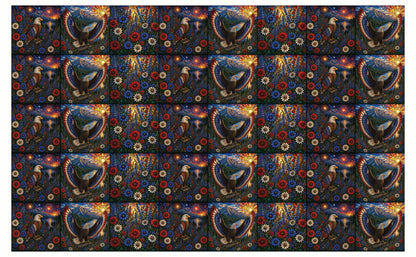 DecoCraft - Scenic Elevated Texture Tiles - Realistic Stained Glass - Wings of Liberty Extra Small Assortment