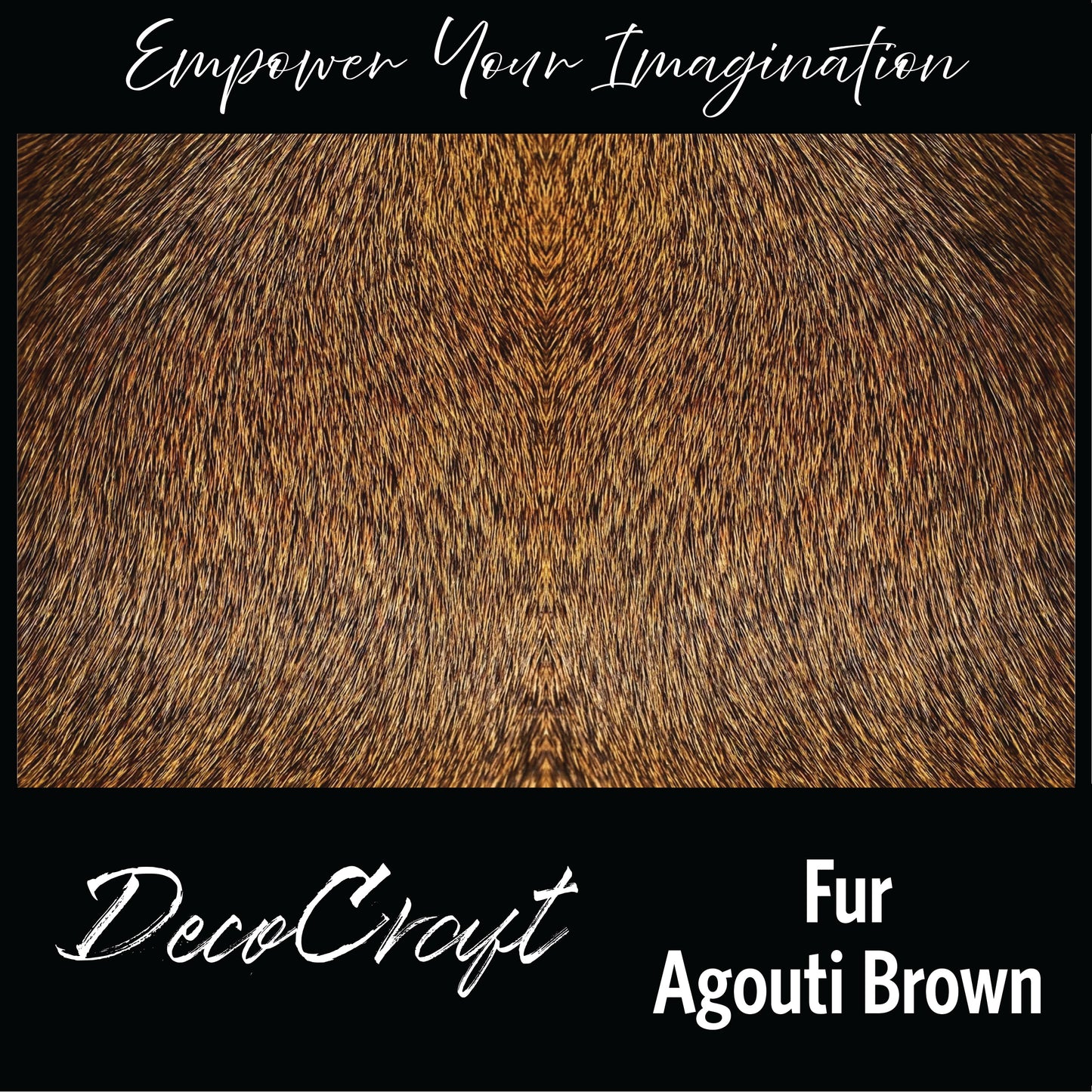 DecoCraft - Textures (Flat) Agouti Fur - Brown