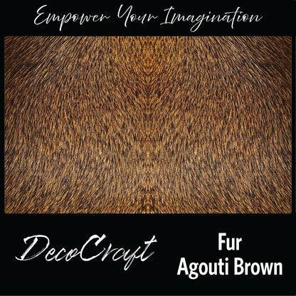 DecoCraft - Textures (Flat) Agouti Fur - Brown