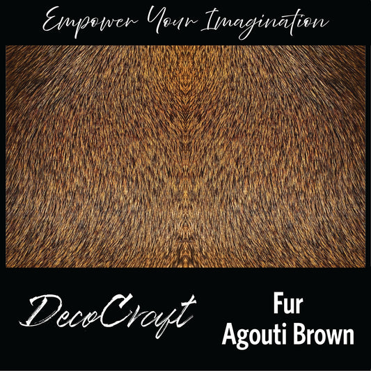 DecoCraft - Textures (Flat) Agouti Fur - Brown