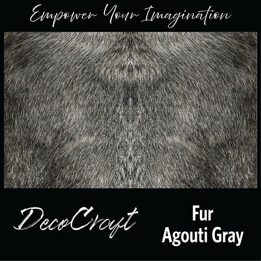 DecoCraft - Textures (Flat) Agouti Fur - Gray