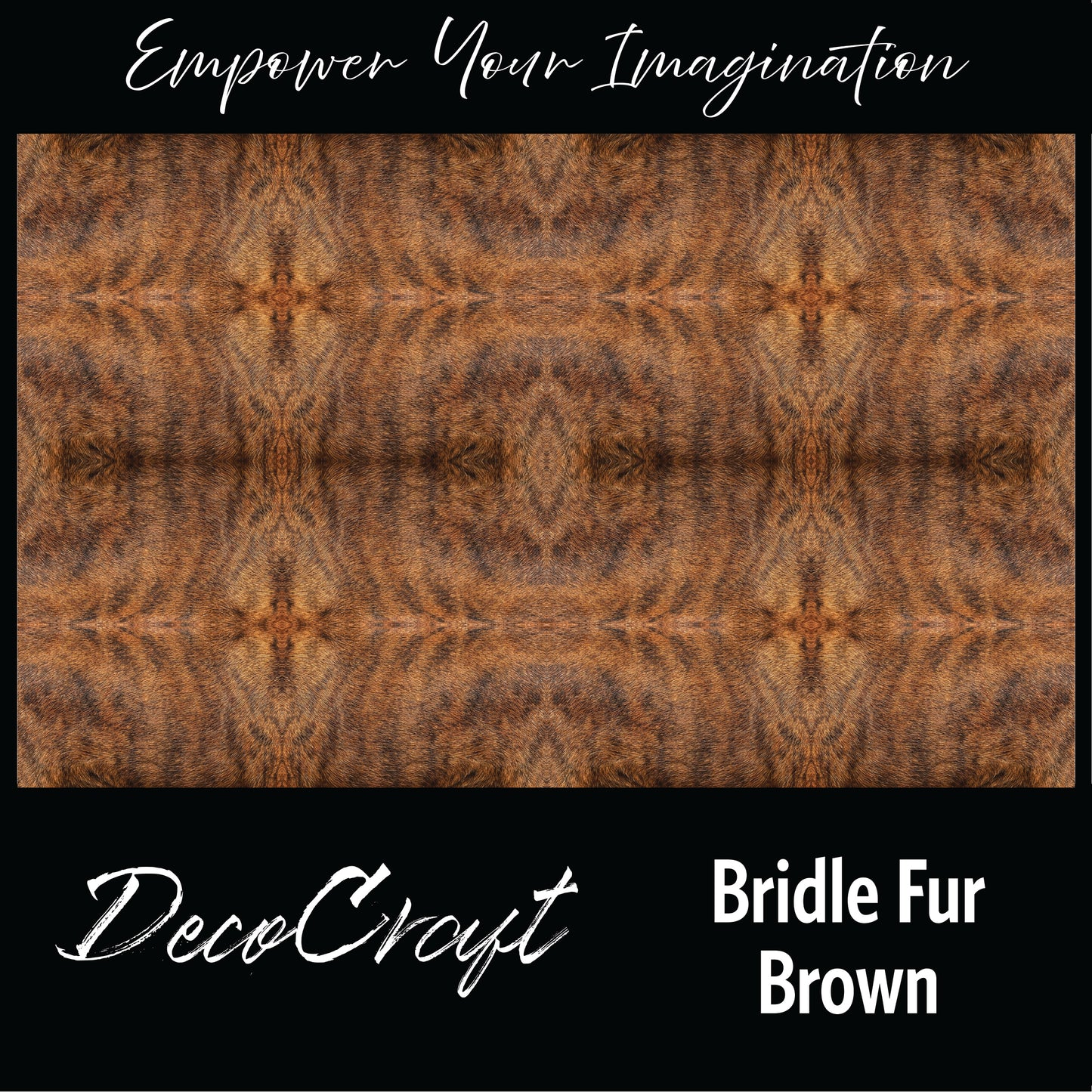 DecoCraft - Textures (Flat) Brindle Fur - Brown