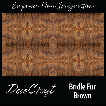 DecoCraft - Textures (Flat) Brindle Fur - Brown