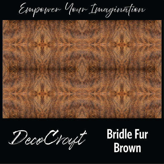 DecoCraft - Textures (Flat) Brindle Fur - Brown