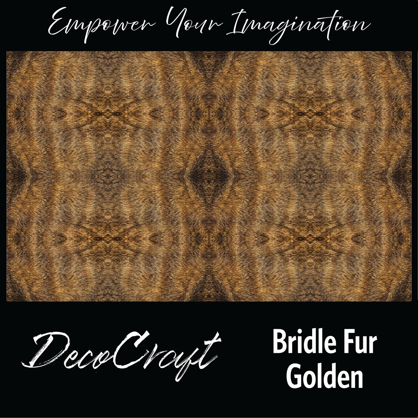 DecoCraft - Textures (Flat) Brindle Fur - Golden
