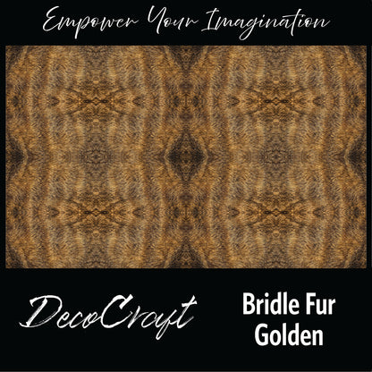 DecoCraft - Textures (Flat) Brindle Fur - Golden