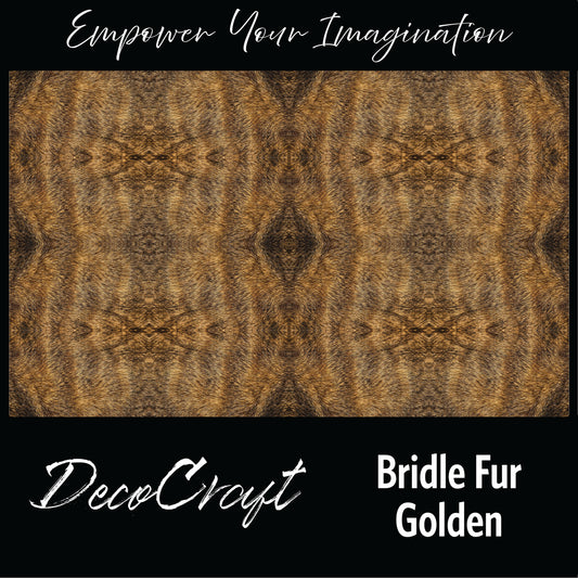DecoCraft - Textures (Flat) Brindle Fur - Golden