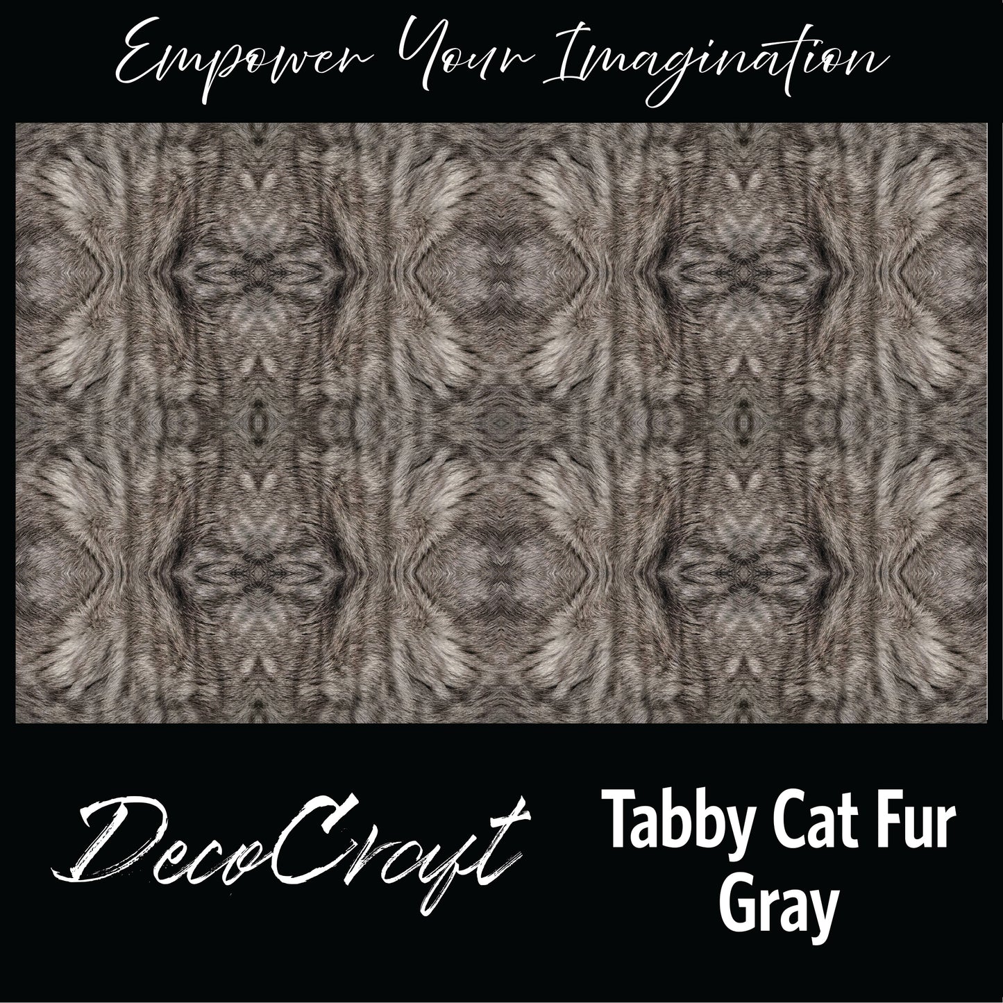 DecoCraft - Textures (Flat) Cat Fur - Gray Tabby