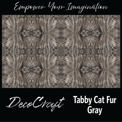 DecoCraft - Textures (Flat) Cat Fur - Gray Tabby