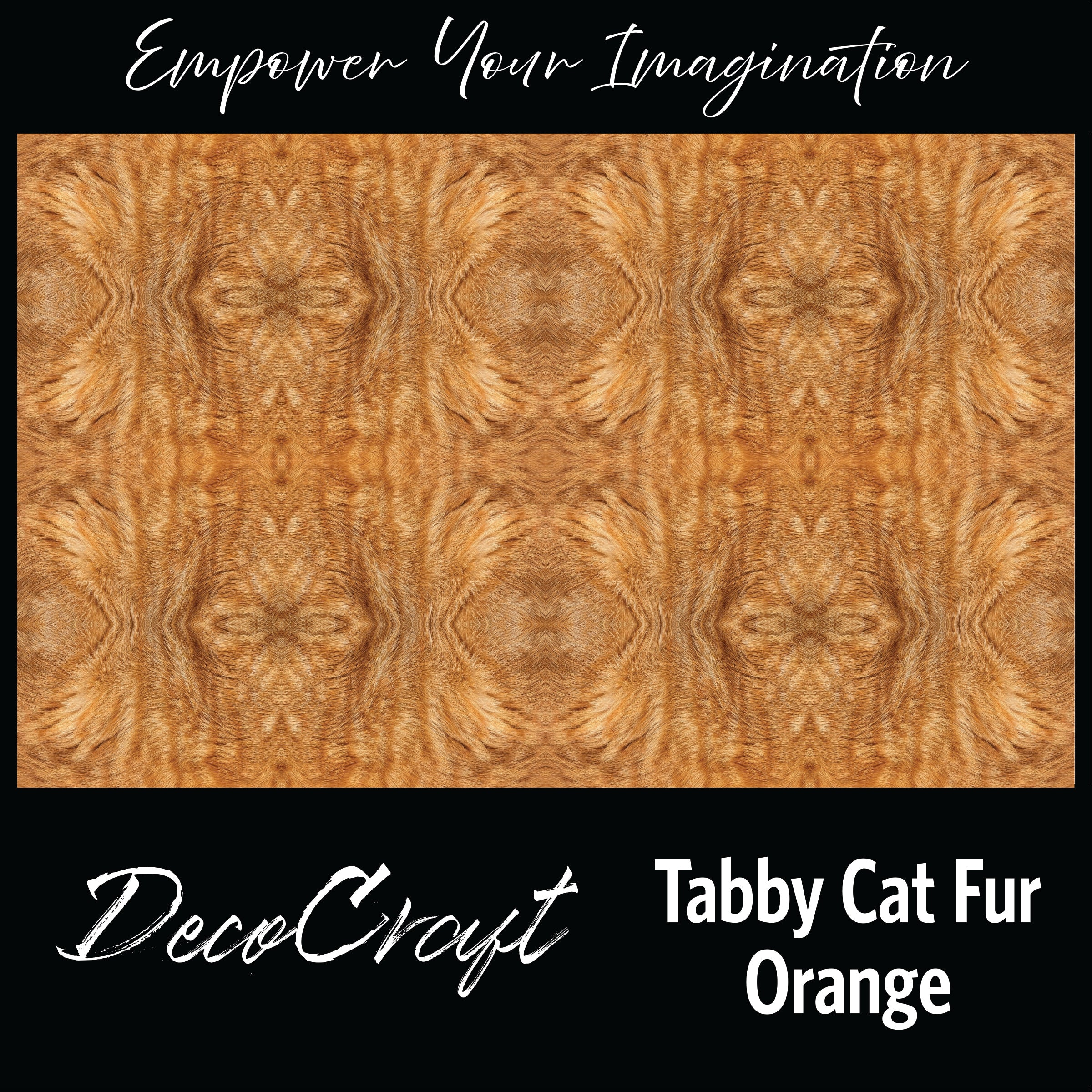 DecoCraft - Textures (Flat) Cat Fur - Orange Tabby – H & H Creations