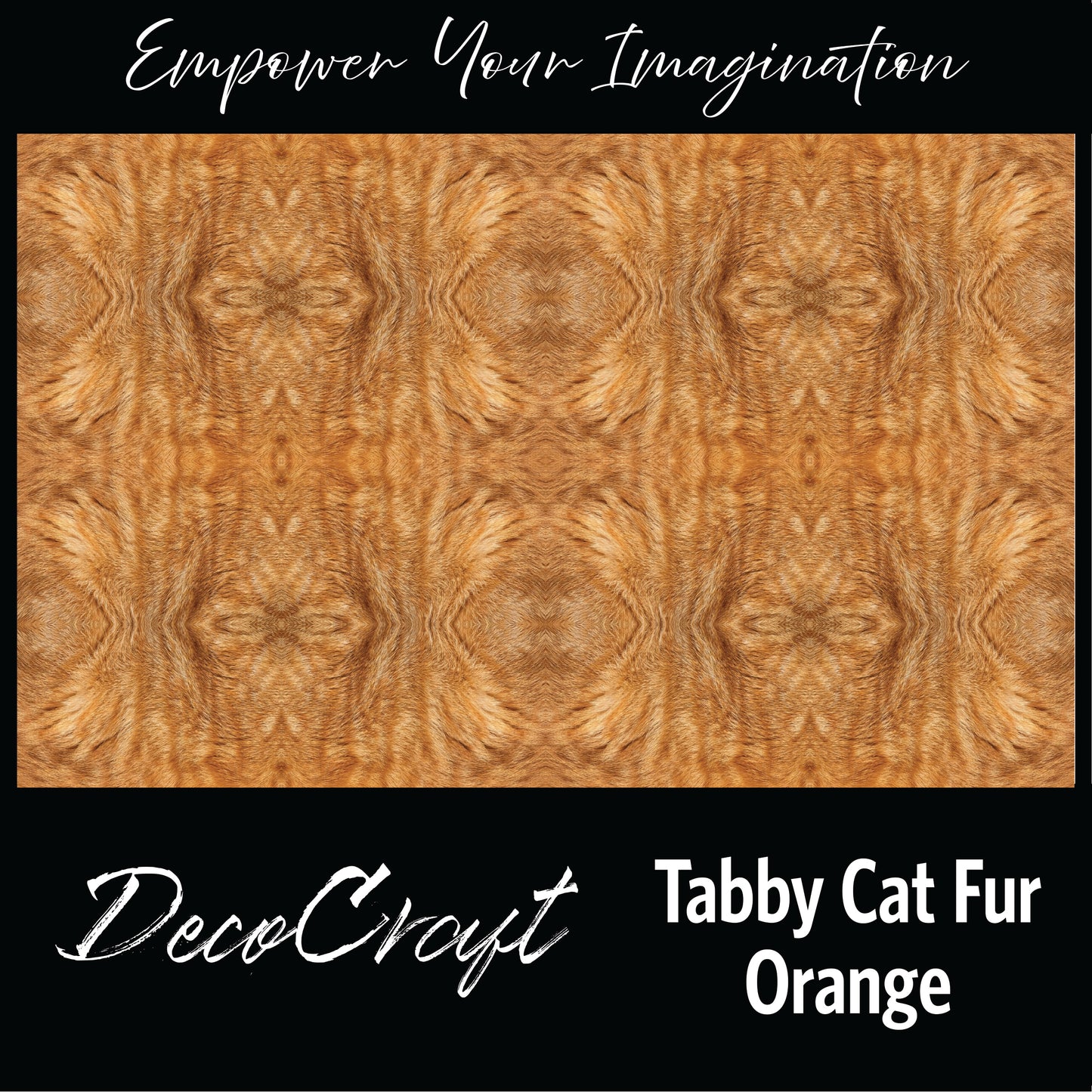 DecoCraft - Textures (Flat) Cat Fur - Orange Tabby