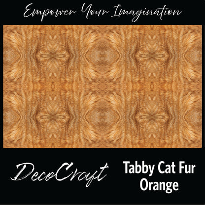 DecoCraft - Textures (Flat) Cat Fur - Orange Tabby