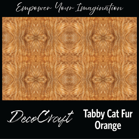 DecoCraft - Textures (Flat) Cat Fur - Orange Tabby