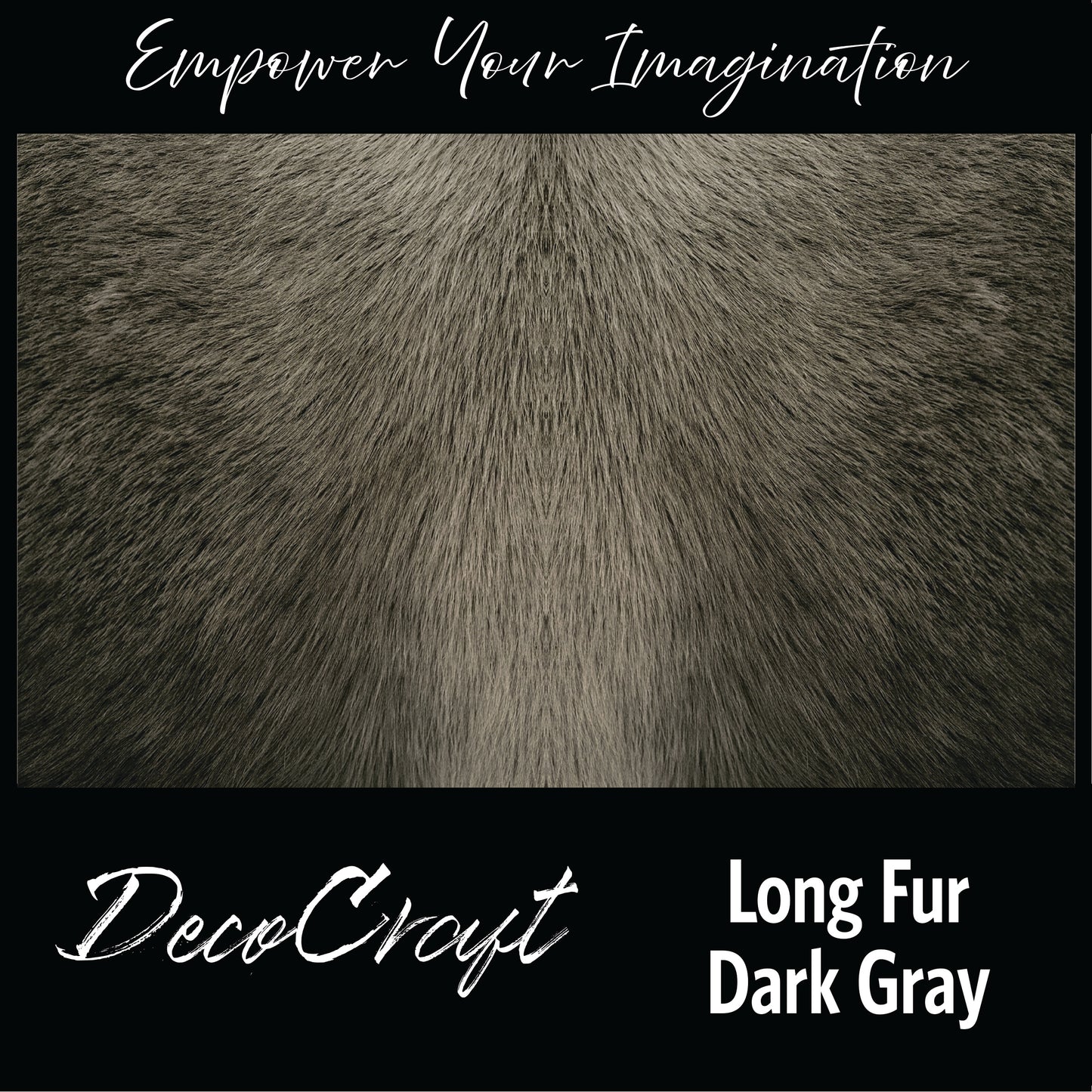 DecoCraft - Textures (Flat) Long Fur - Dark Gray