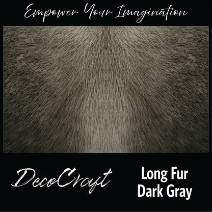 DecoCraft - Textures (Flat) Long Fur - Dark Gray