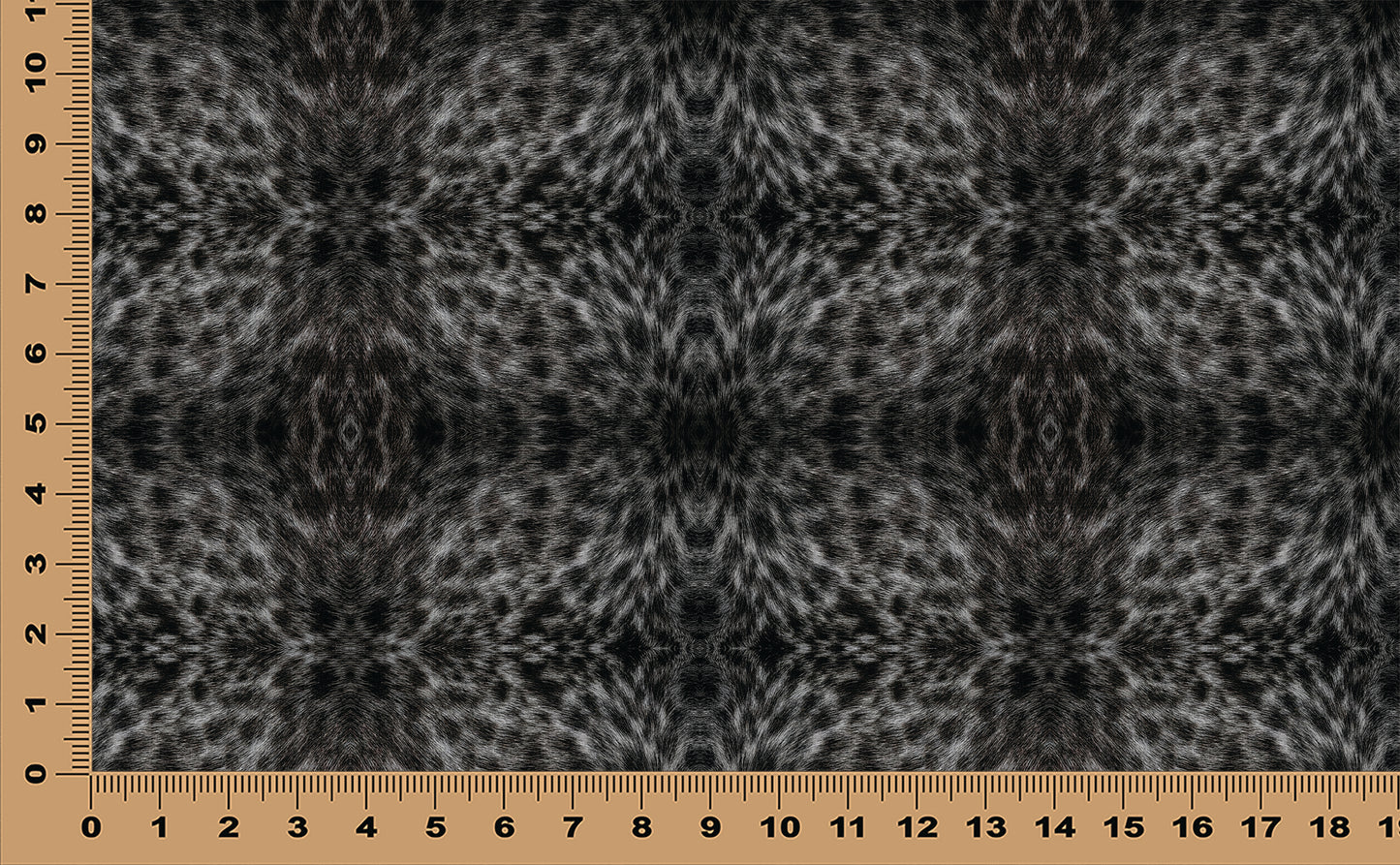 DecoCraft - Textures (Flat) Speckled Fur - Black & Gray