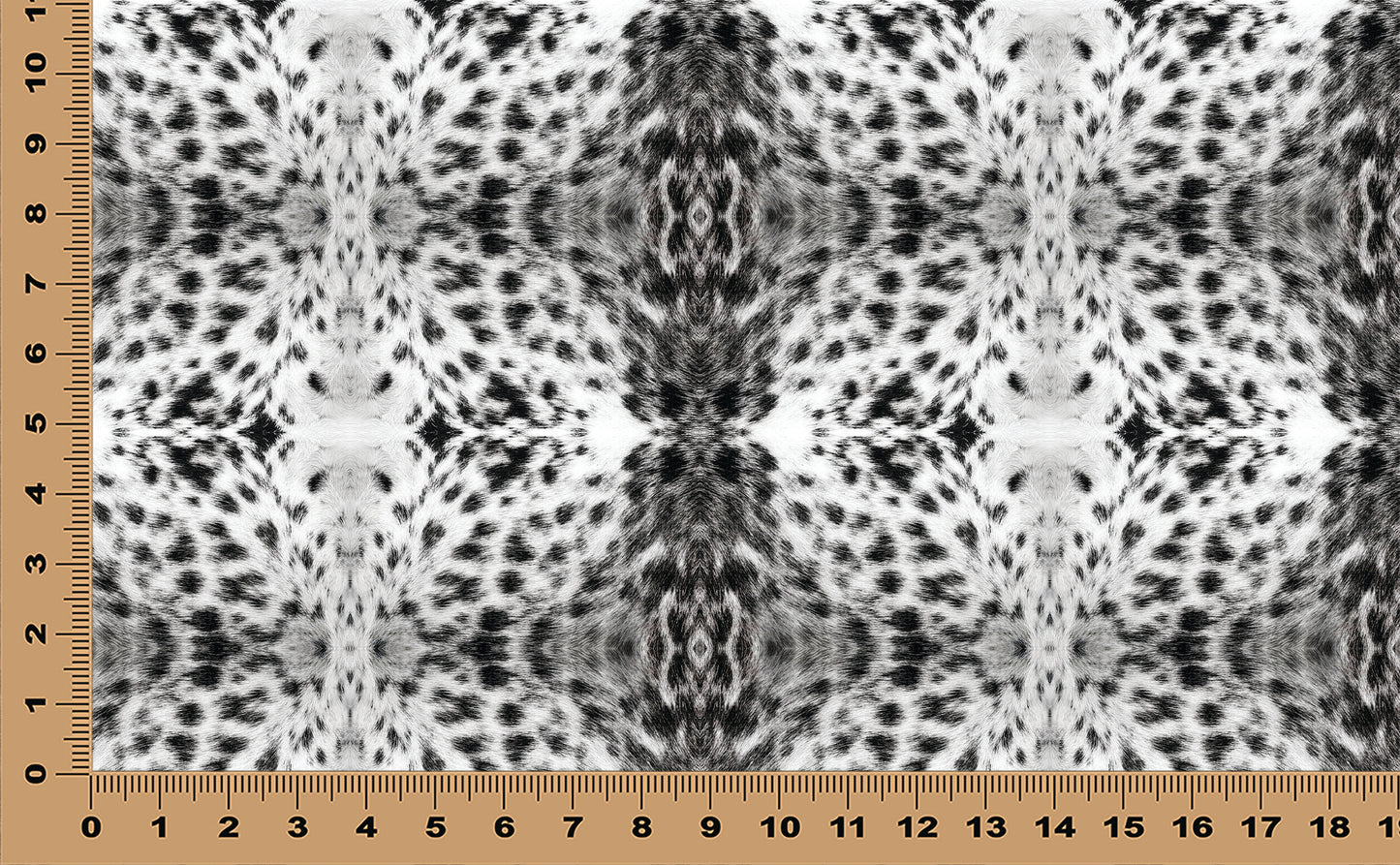 DecoCraft - Textures (Flat) Speckled Fur - Black & White