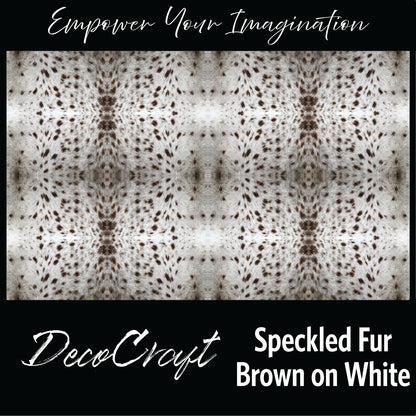 DecoCraft - Textures (Flat) Speckled Fur - Brown on White