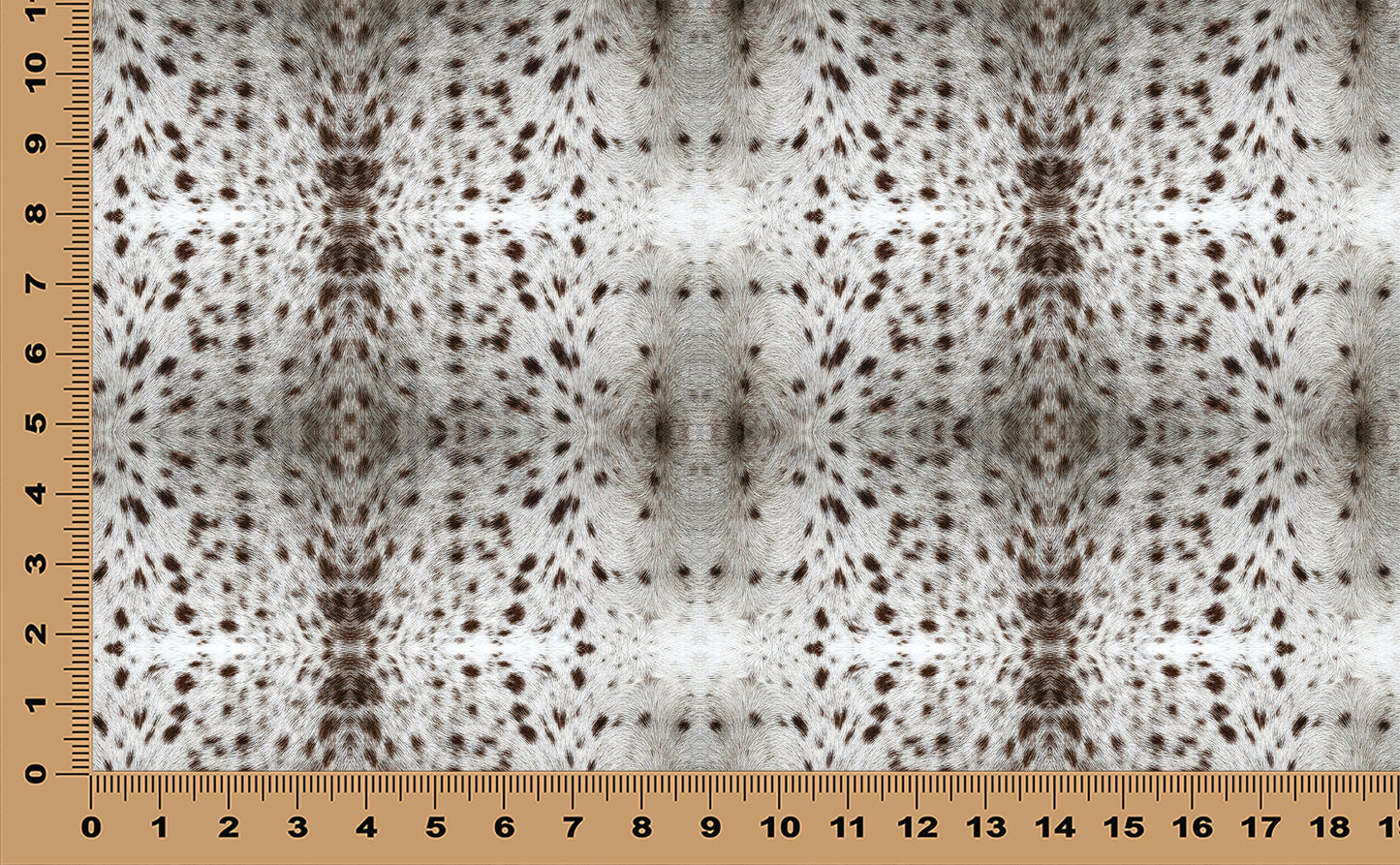 DecoCraft - Textures (Flat) Speckled Fur - Brown on White