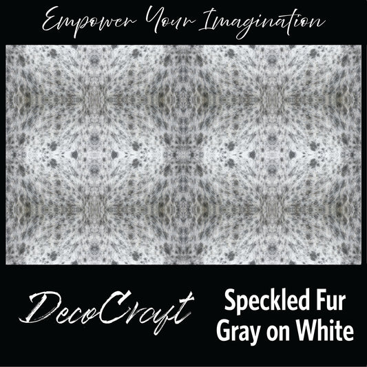 DecoCraft - Textures (Flat) Speckled Fur - Gray on White