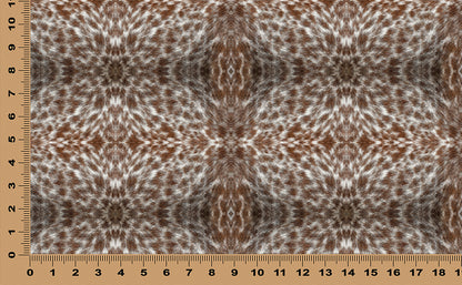 DecoCraft - Textures (Flat) Speckled Fur - White on Brown