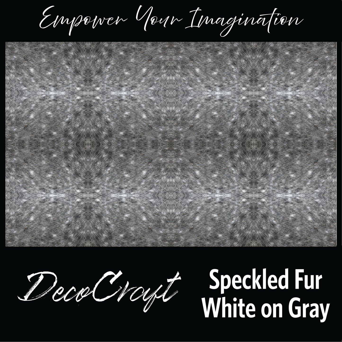 DecoCraft - Textures (Flat) Speckled Fur - White on Gray