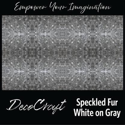 DecoCraft - Textures (Flat) Speckled Fur - White on Gray