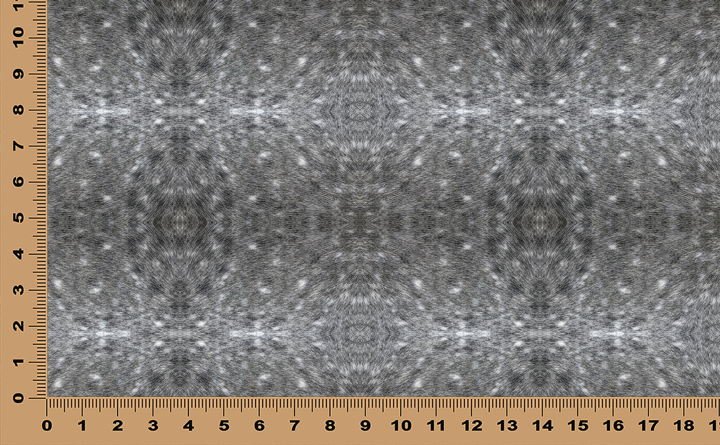 DecoCraft - Textures (Flat) Speckled Fur - White on Gray