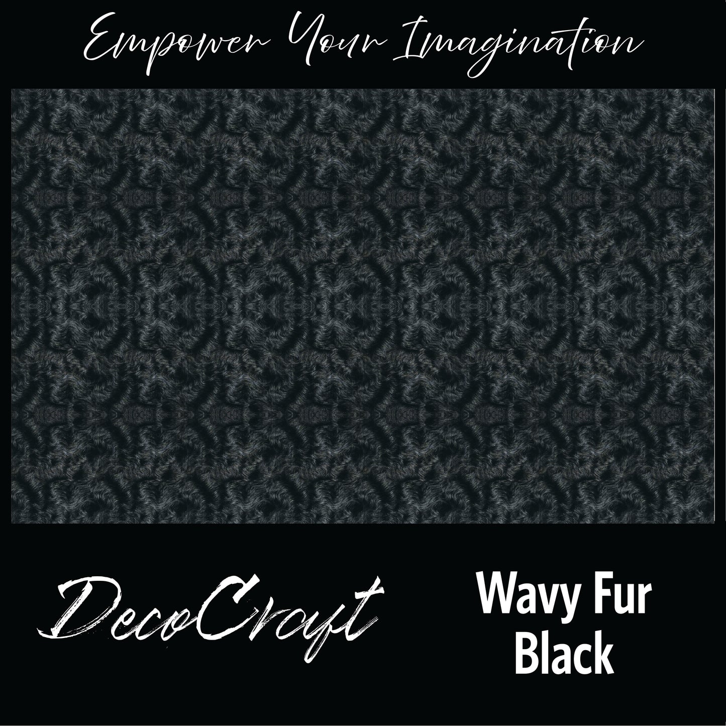 DecoCraft - Textures (Flat) Wavy Fur - Black