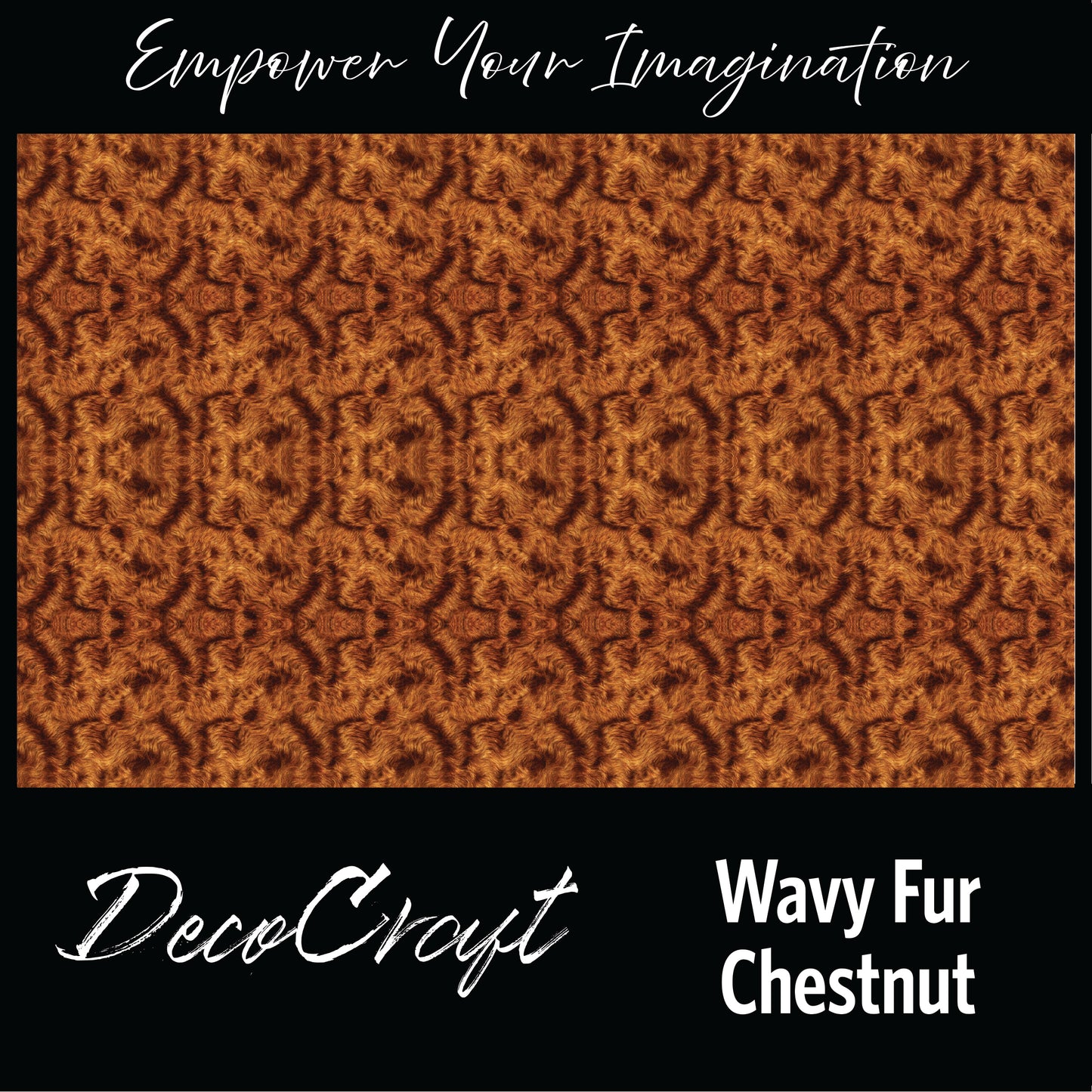 DecoCraft - Textures (Flat) Wavy Fur - Chestnut